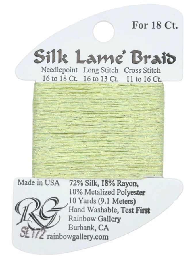 SILK LAME BRD SL172-LIME CREAM
