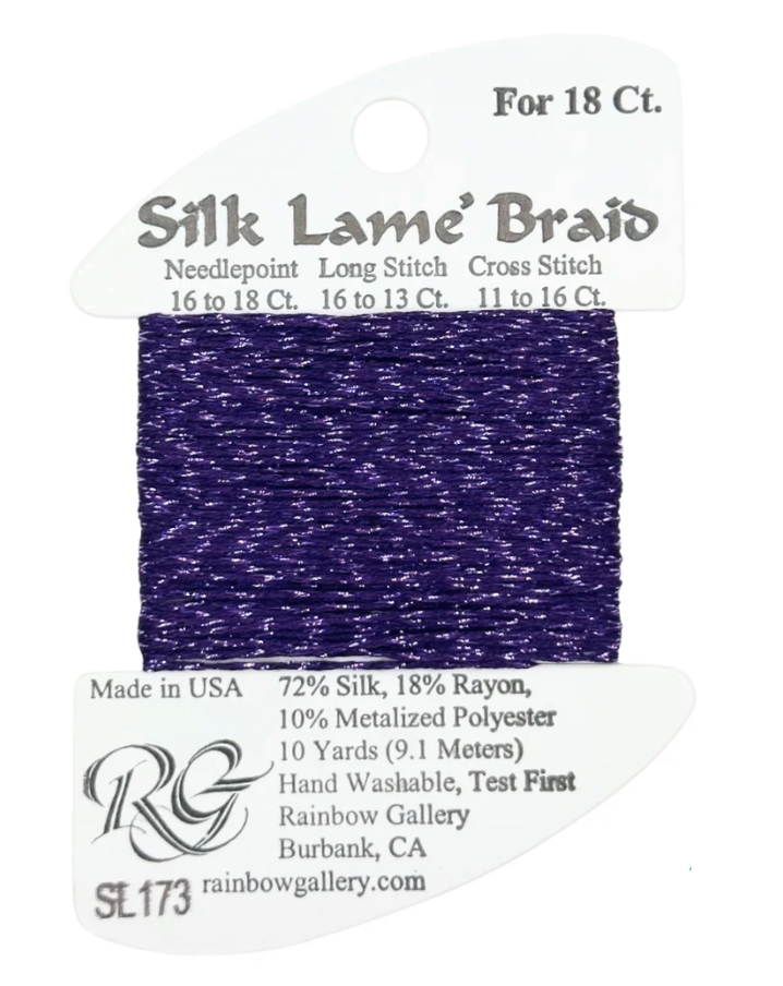 SILK LAME BRD SL173-PANSY