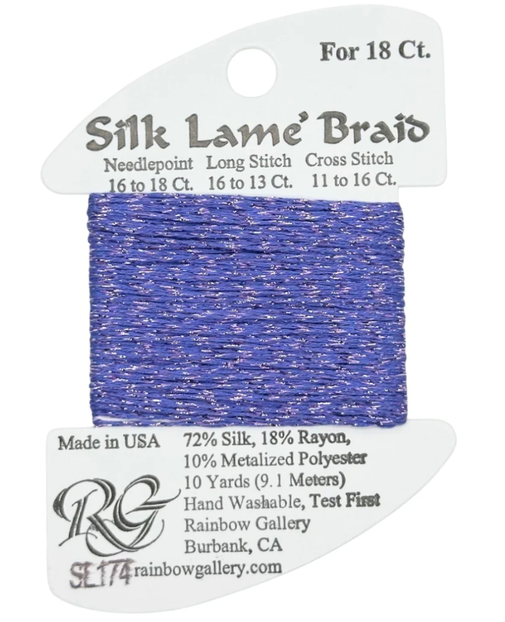 SILK LAME BRD SL174-PERIWINKLE