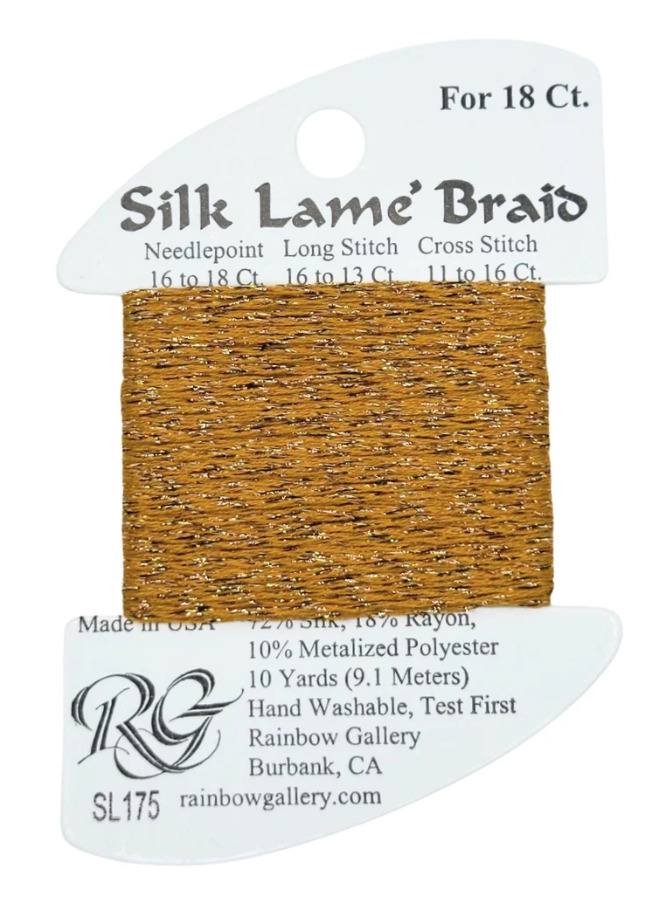SILK LAME BRD SL175-HONEY GOLD