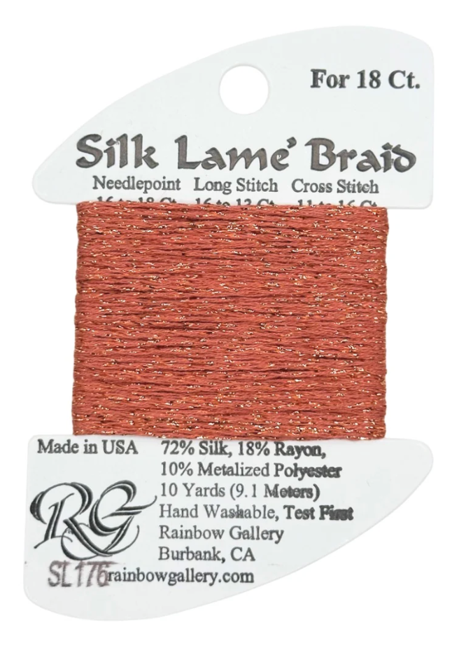 SILK LAME BRD SL176-CORAL