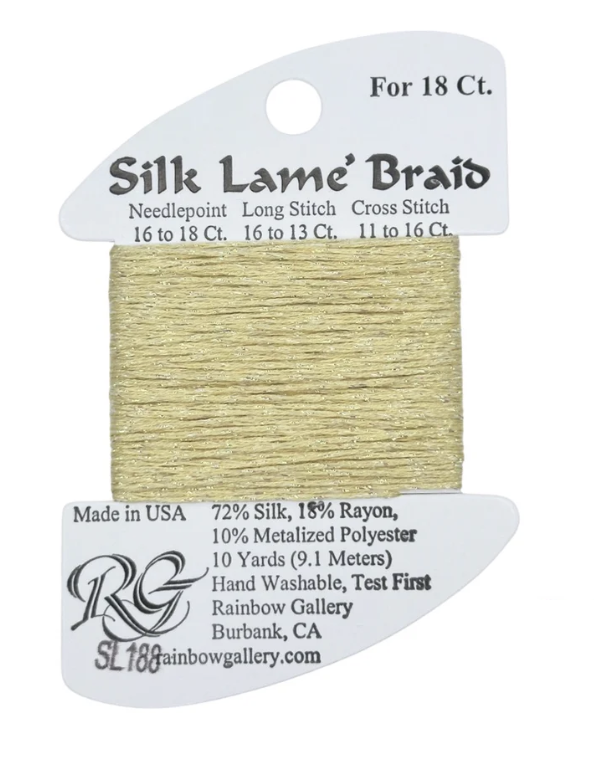 SILK LAME BRD SL188-VANILLA