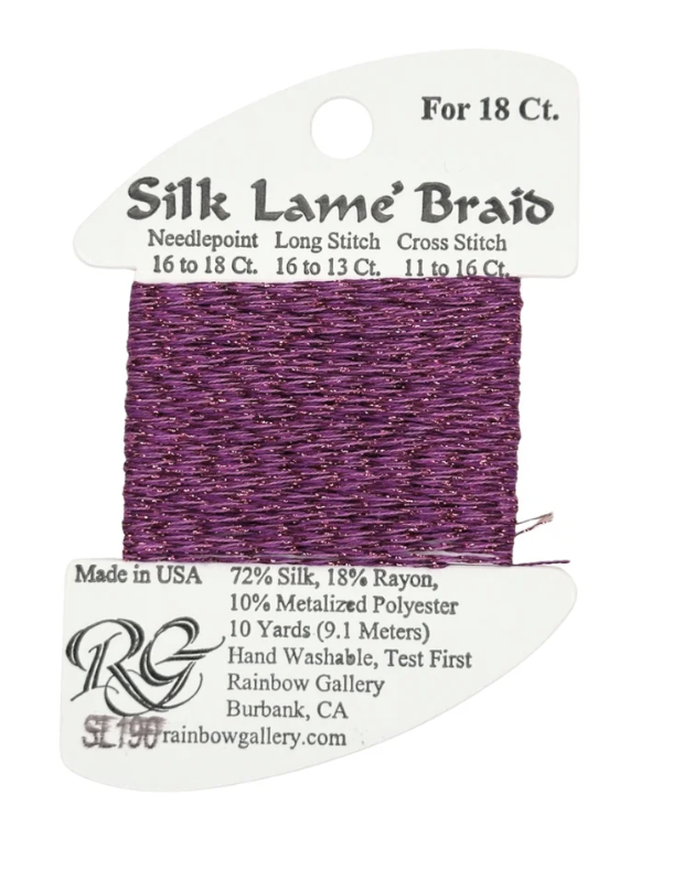 SILK LAME BRD SL190-PRPL/ORCHD