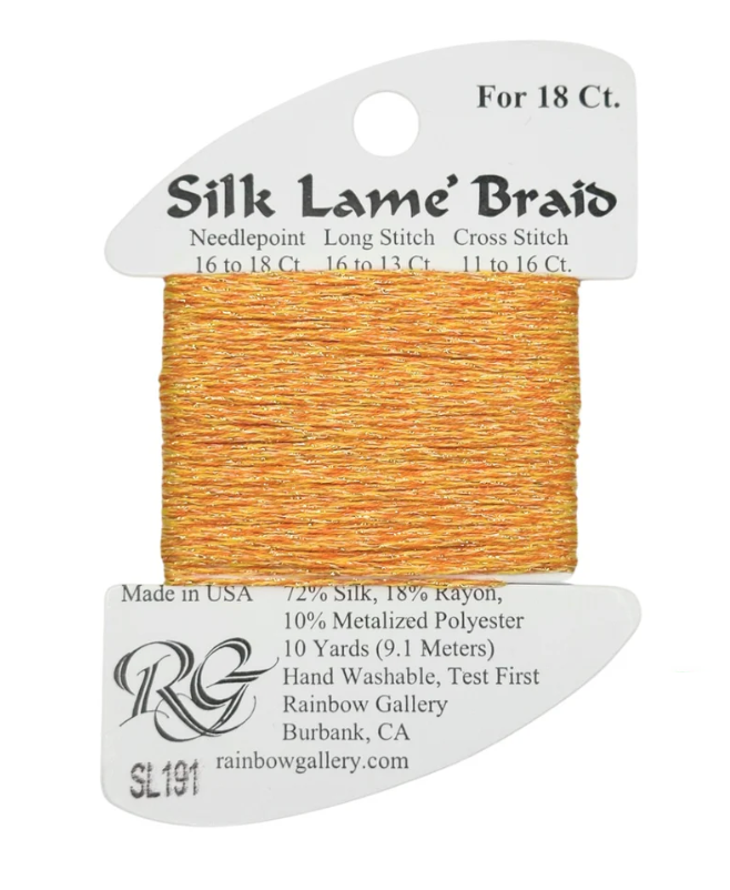 SILK LAME BRD SL191-GOLDENROD