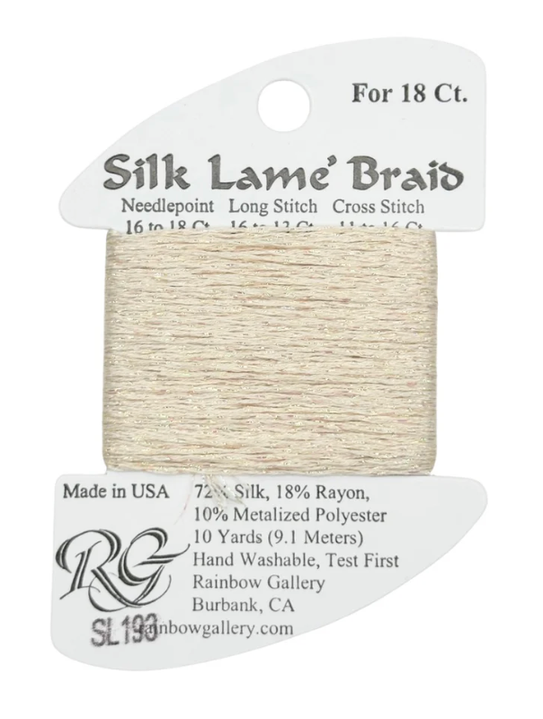 SILK LAME BRD SL193-CREM BRULE