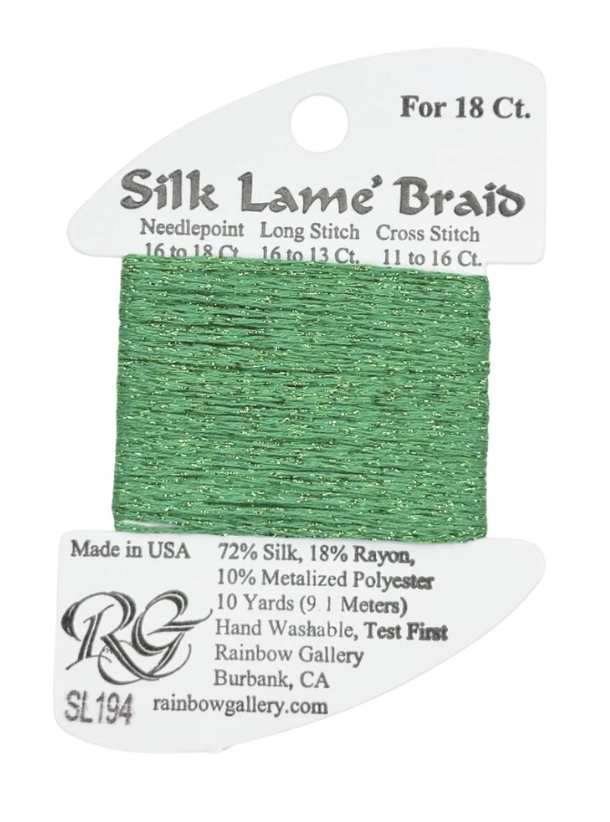 SILK LAME BRD SL194-GREENBRIAR