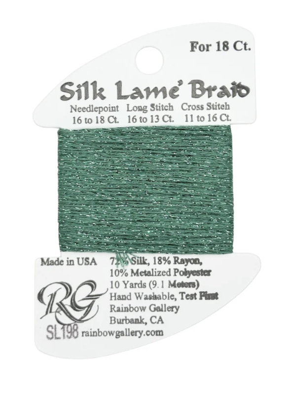 SILK LAME BRD SL198-WASABI
