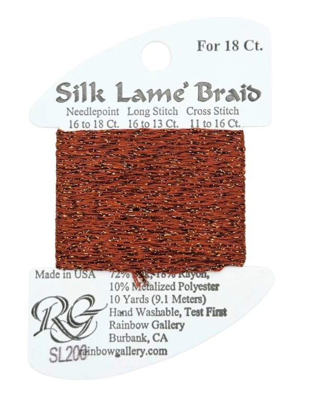 SILK LAME SL200-BURNT BRICK