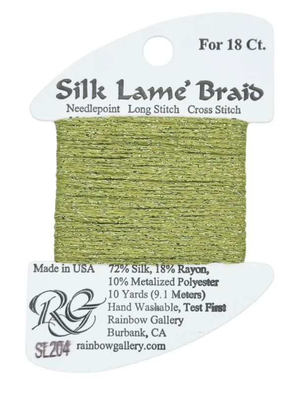 SILK LAME SL204-GREEN OLIVE
