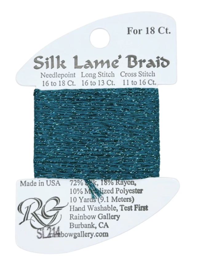 SILK LAME SL214-LAKE BLUE