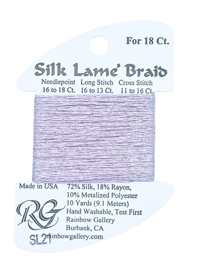 SILK LAME BRD SL21-LT LAVENDER