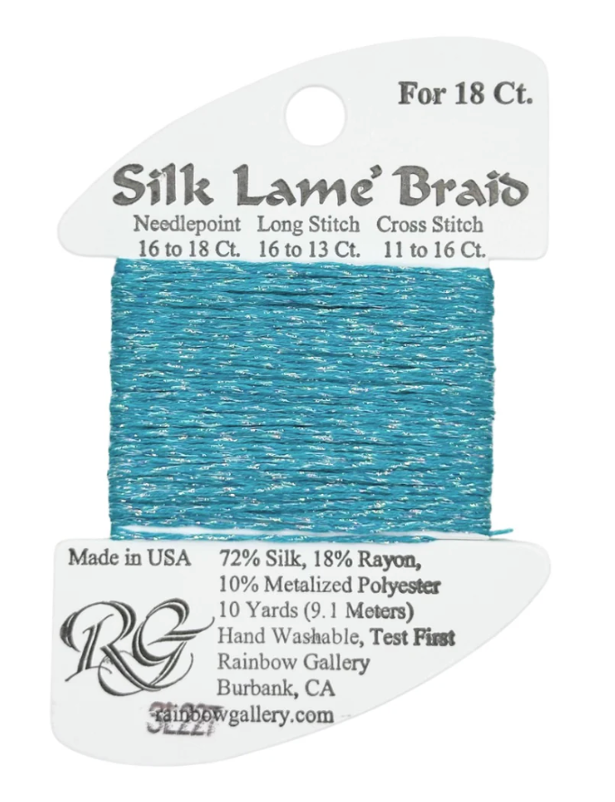 SILK LAME SL227-ARUBA BLUE