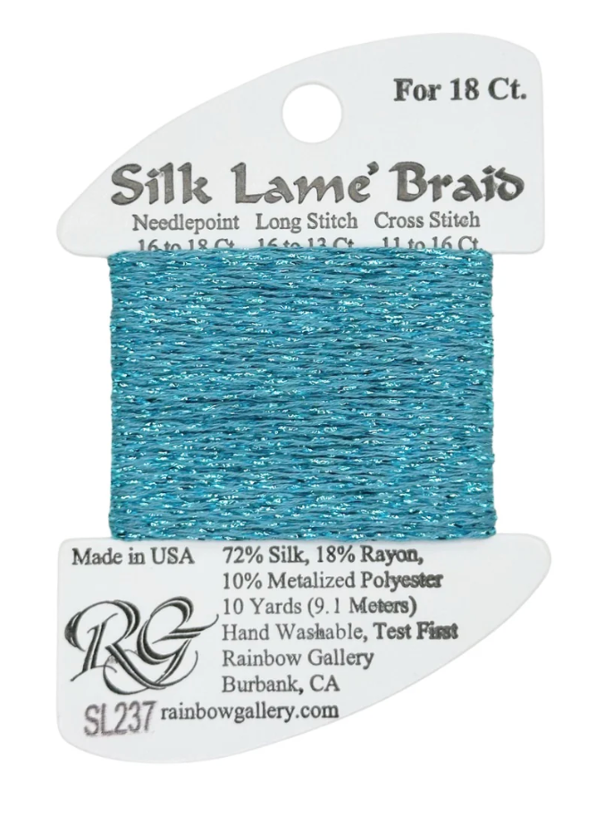 SILK LAME SL237-AQUA BAY