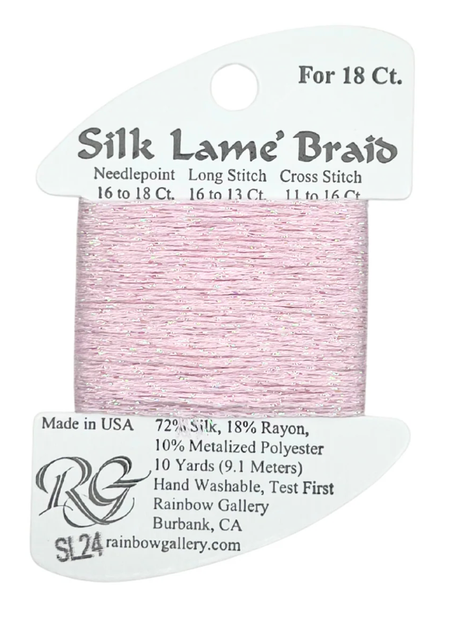 SILK LAME BRD SL24-BABY PINK