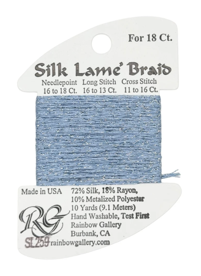SILK LAME BRD SL259-BLUE TOPAZ