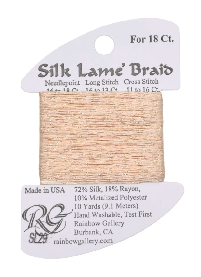 SILK LAME BRD SL29-CHIFFON
