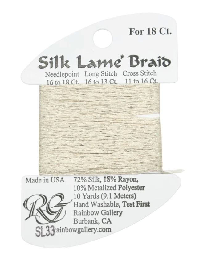 SILK LAME BRD SL33-EGGSHELL