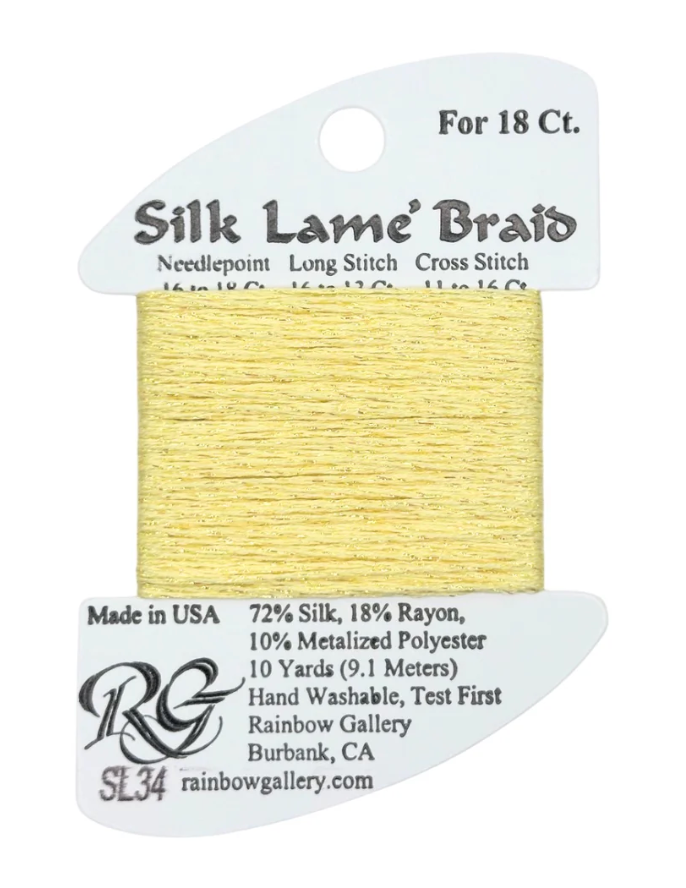 SILK LAME BRD SL34-LEMON