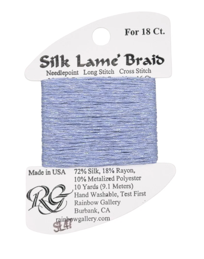 SILK LAME BRD SL47-LAVNDR BLUE