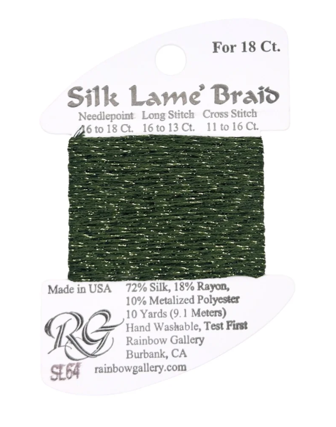 SILK LAME BRD SL64-DEP AVOCADO