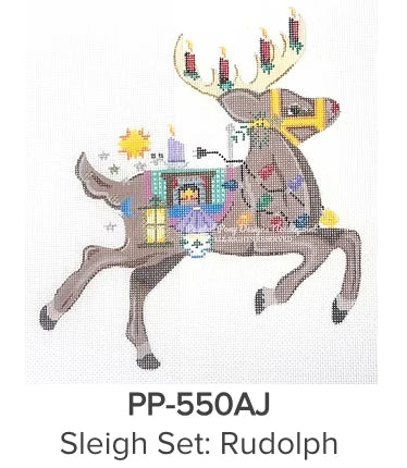 Sleigh Set: Rudolph with Stitch Guide