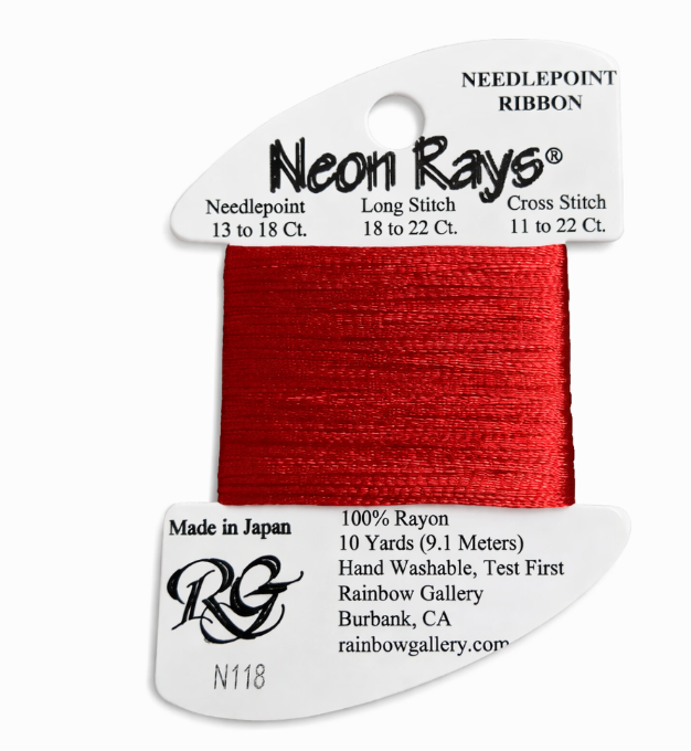 NEON RAYS N118-CHRISTMAS RED