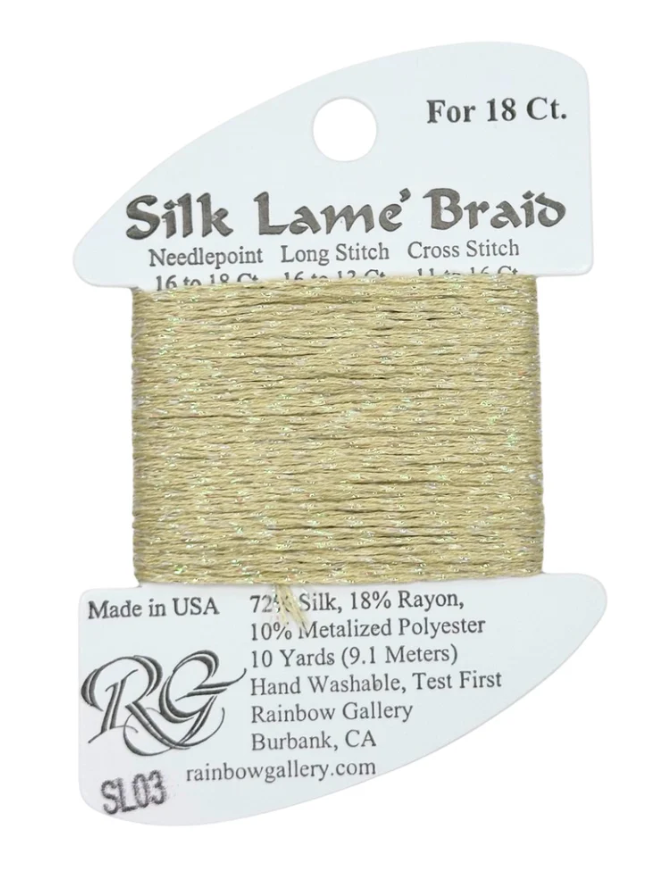 SILK LAME BRD SL03-ECRU