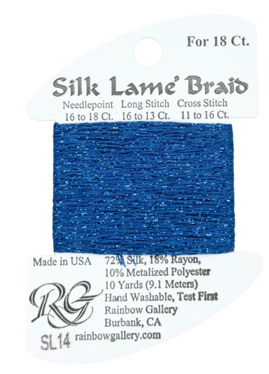 SILK LAME BRD SL14-BLUE