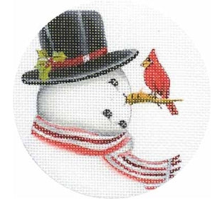 Snowman and Cardinal