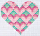 Pink/Green Heart