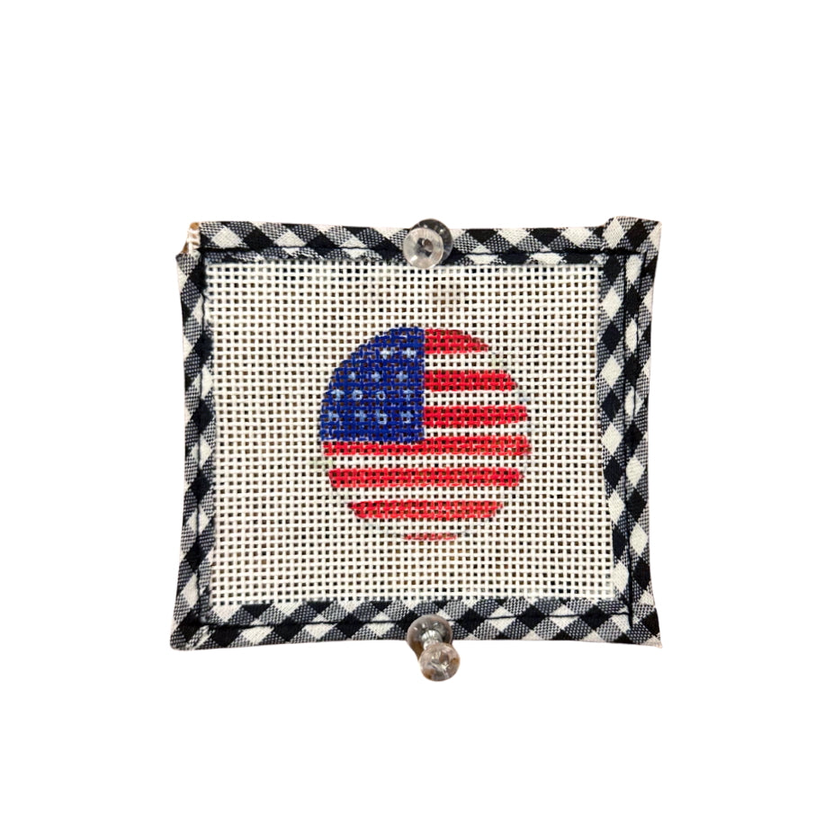 American Flag Key Fob Insert