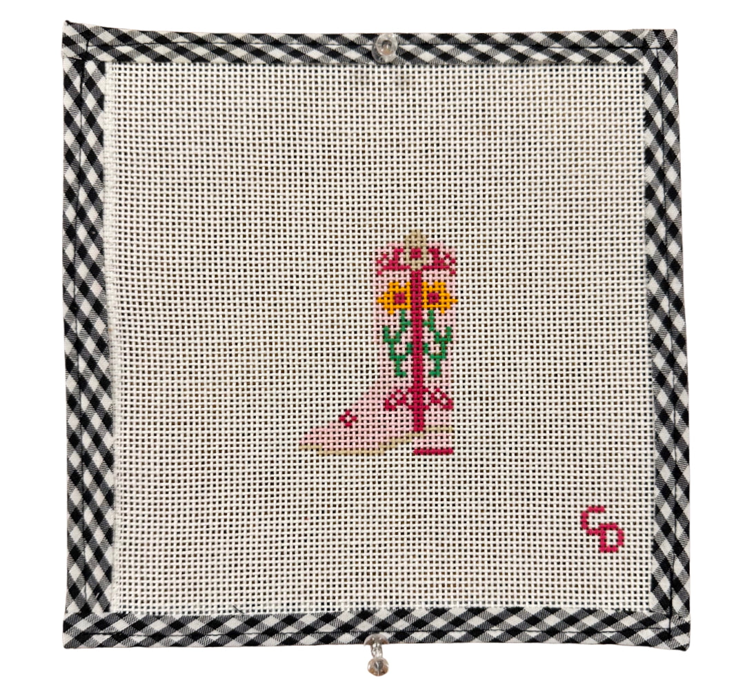 Cowgirl Pink Boot Canvas