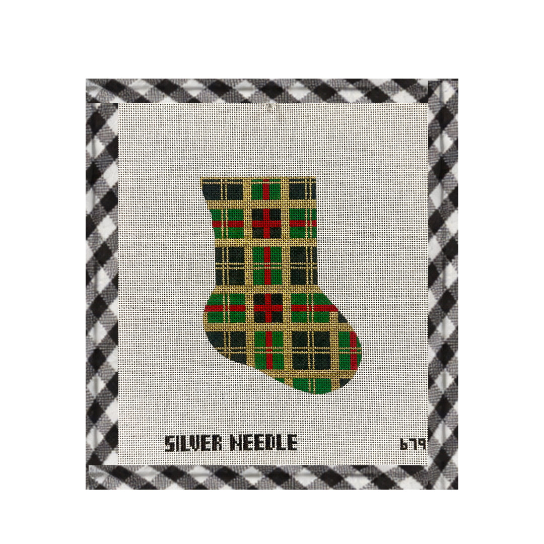 Christmas Plaid Minisock