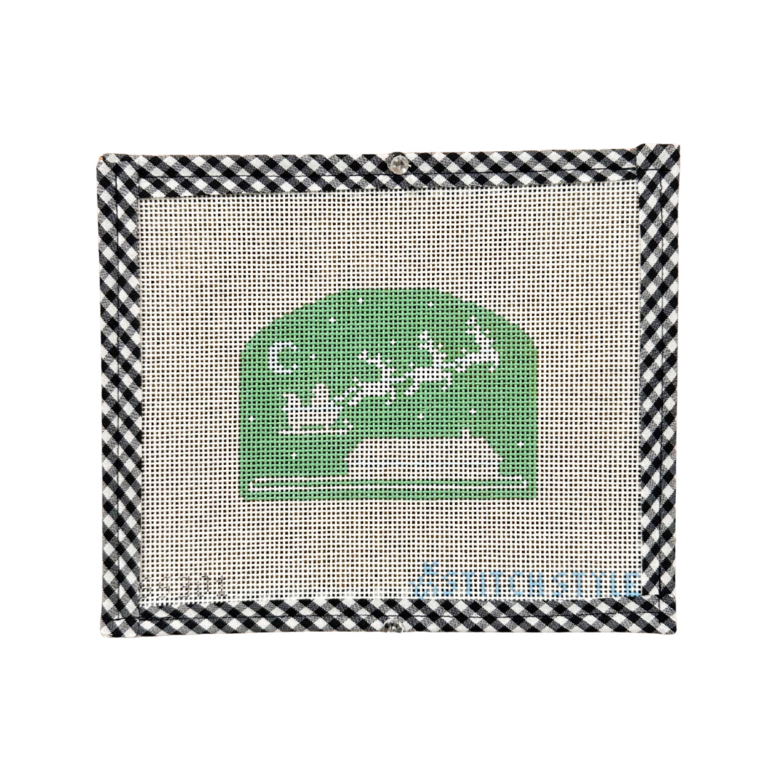 Mint Green Flying Santa Silhouette