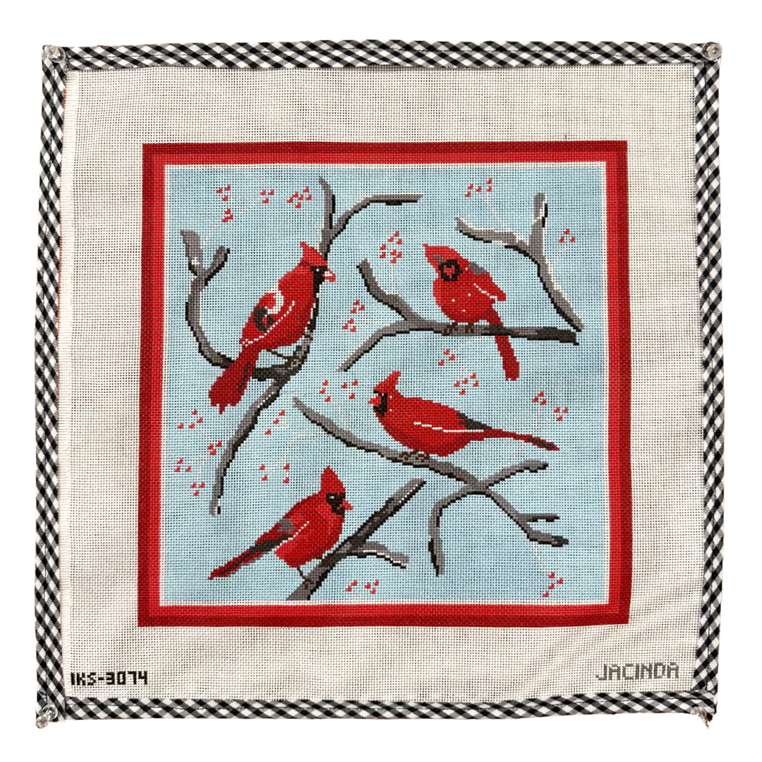 Winter Cardinals Pillow