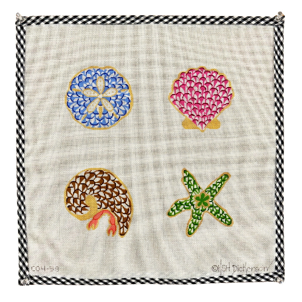 Fishnet Shell Coasters