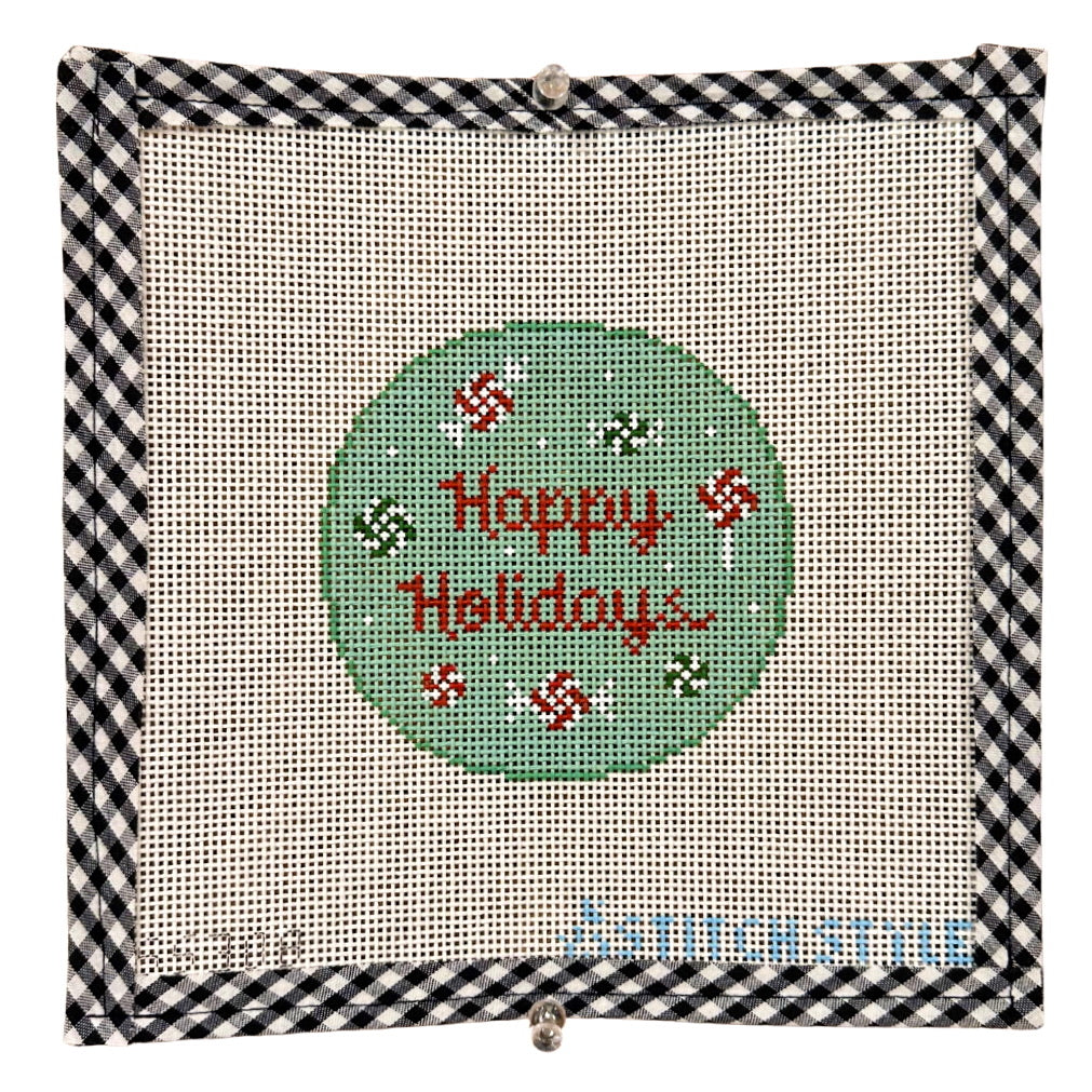 Happy Holidays Round Ornament