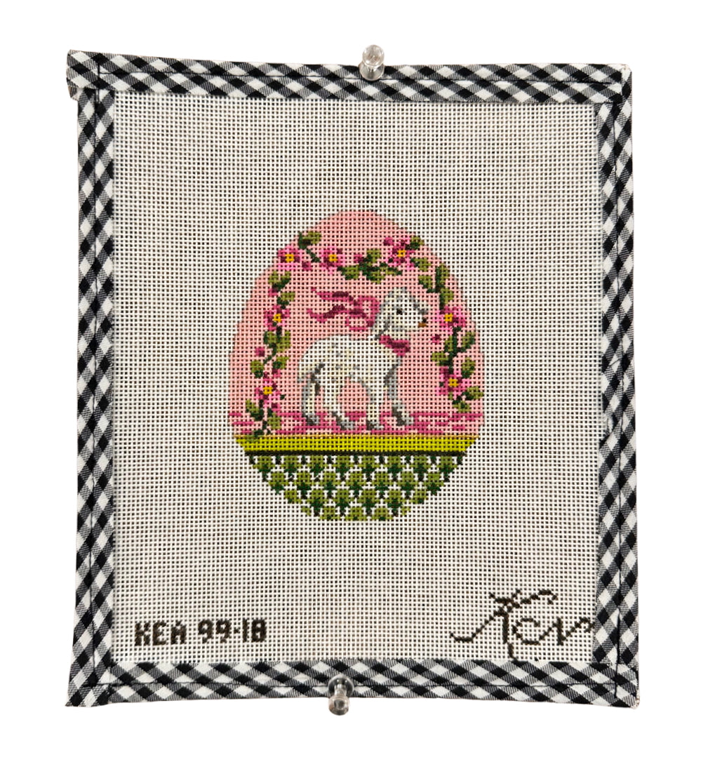 Pink Garland Lamb Egg