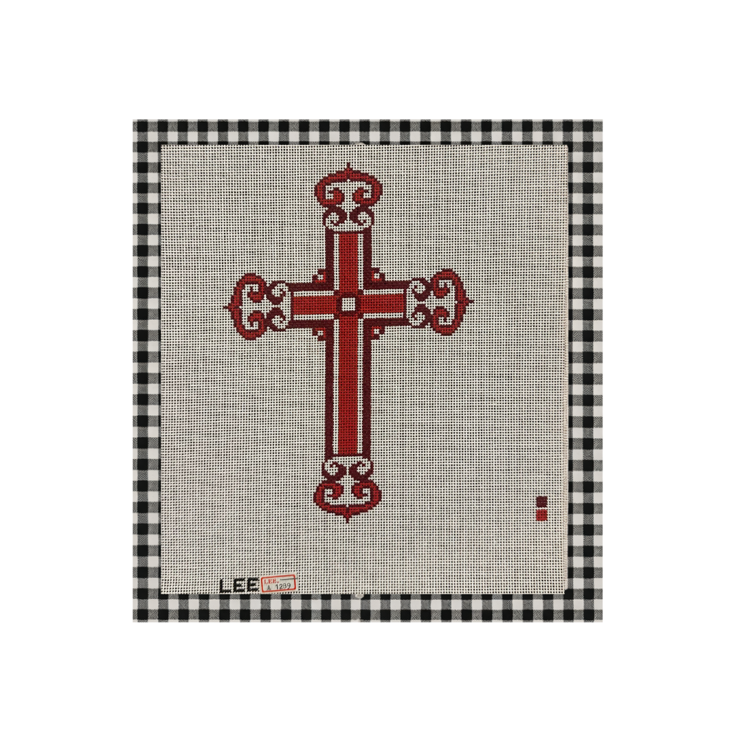 Red Filagree Cross