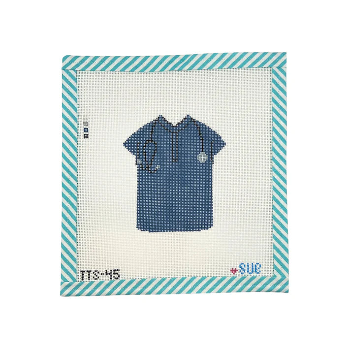 Navy Scrub Top