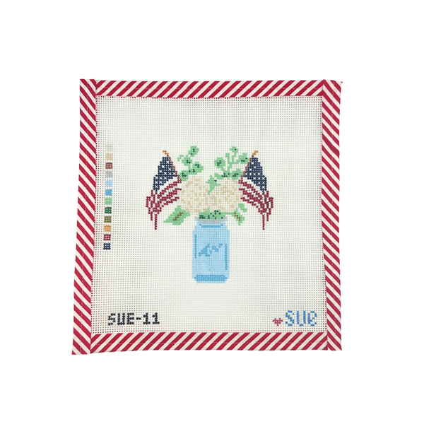 USA Flag Jar
