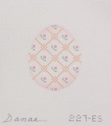 Pink Floral Egg Danae