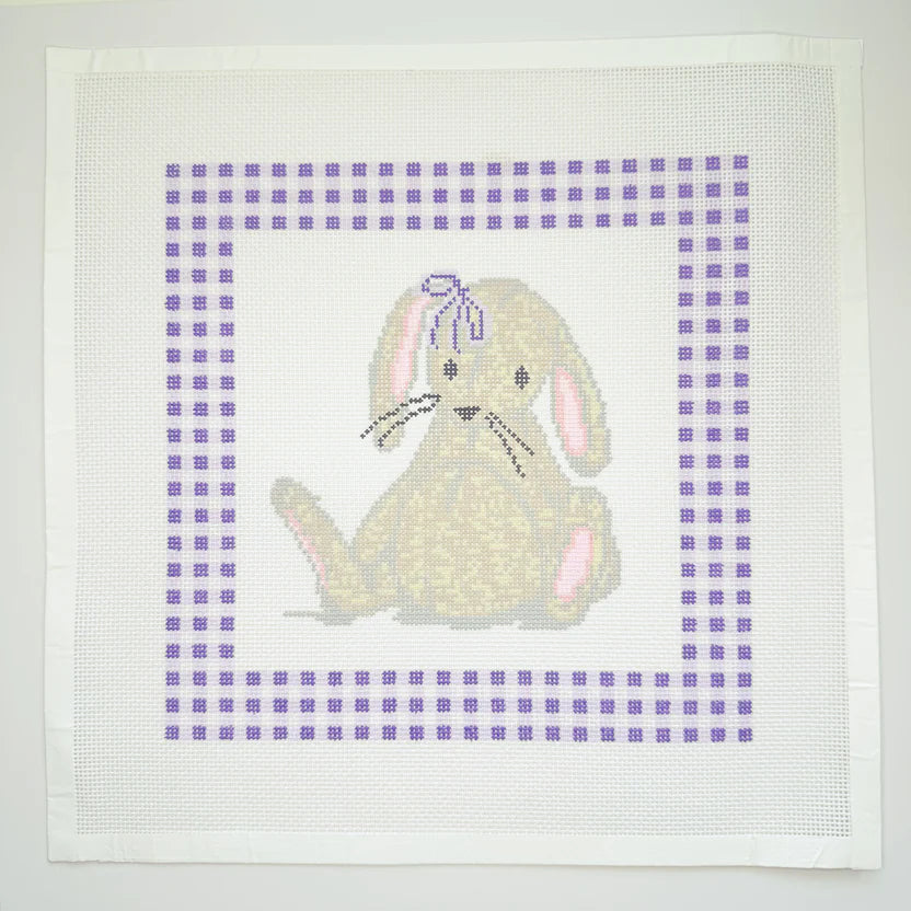 PREORDER: APBA14 - Bunny Lovey with Gingham Border