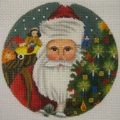 Melissa Shirley Santa Tree Round