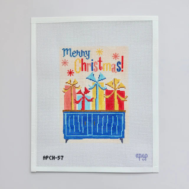 PREORDER: APCH57 - Retro Gift Boxes Rectangle - Merry Christmas