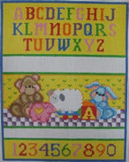 Bear and Pig Birth Sampler