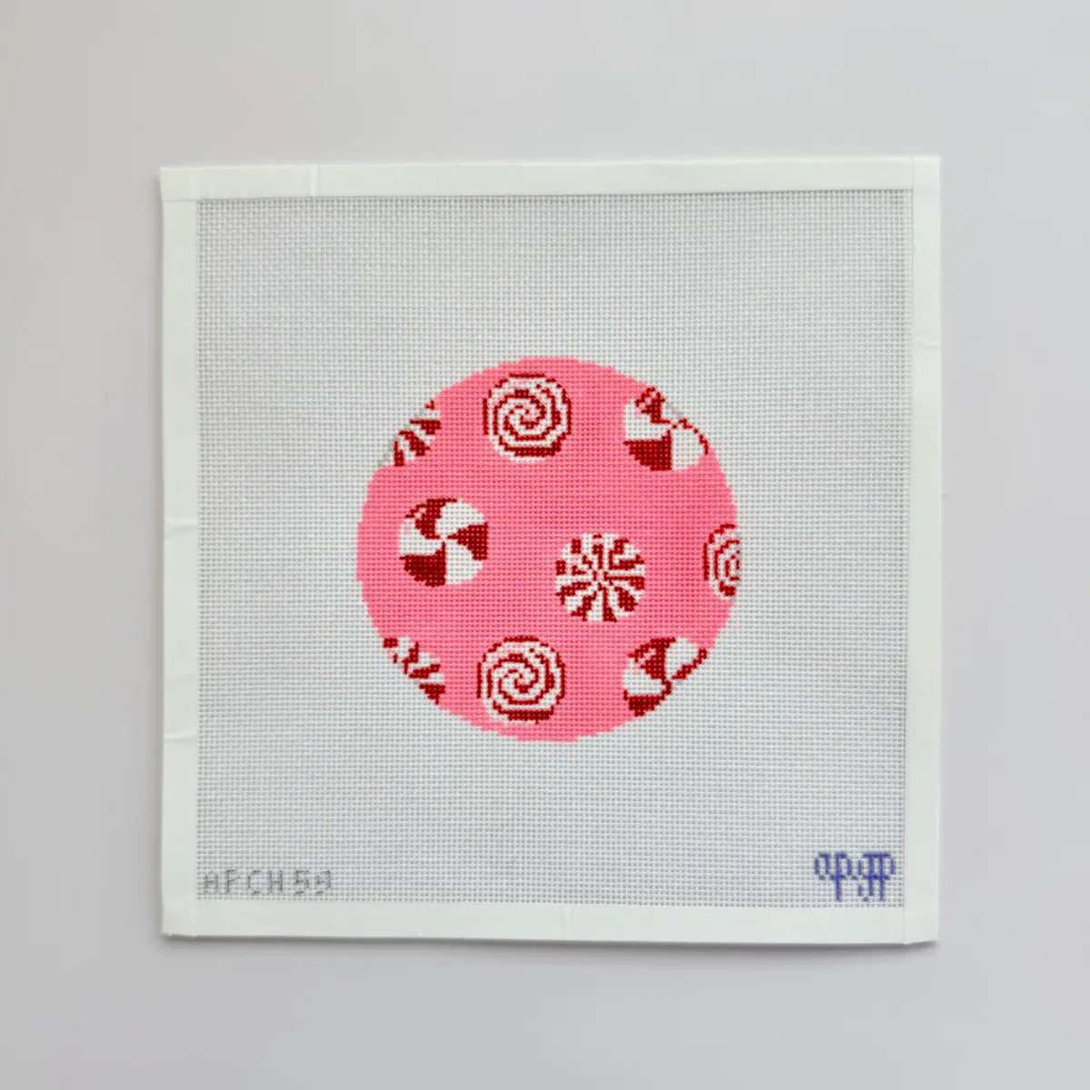 PREORDER: APCH59 - Peppermints on Pink Round
