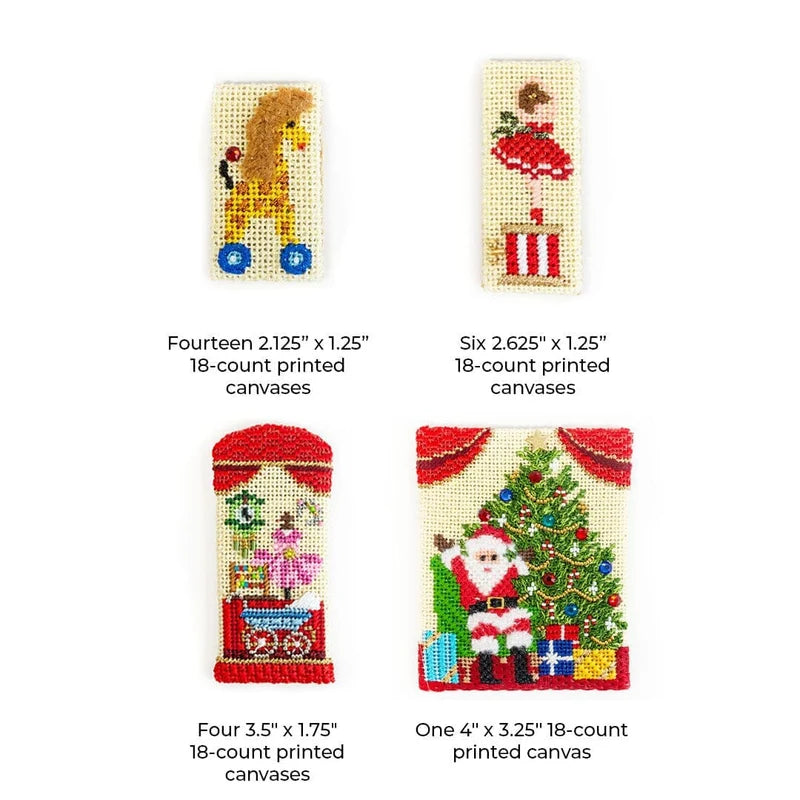 Toy Store Advent Calendar Backdrop and Windows