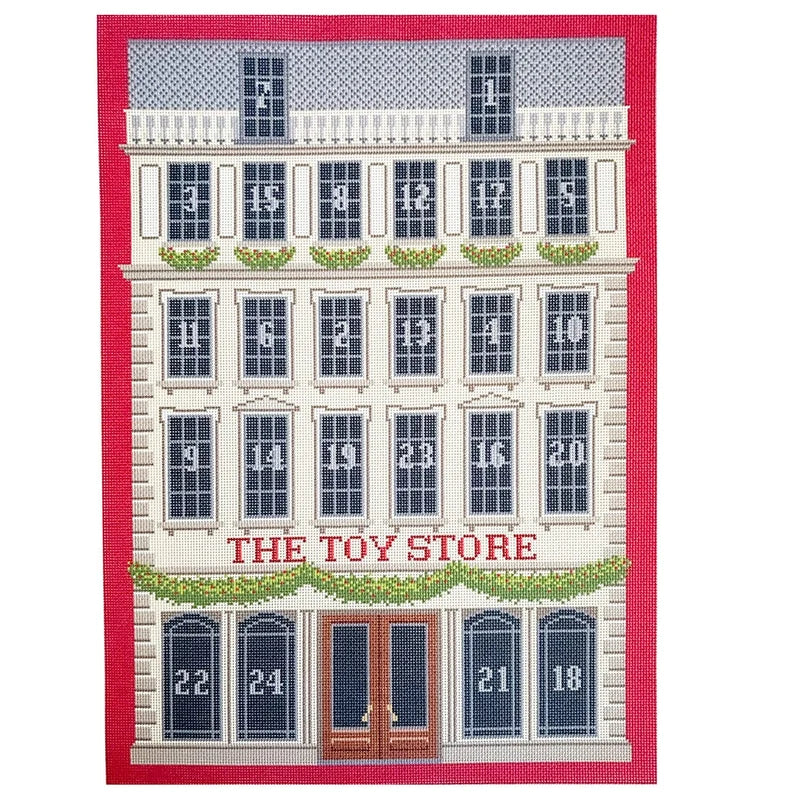 Toy Store Advent Calendar Backdrop and Windows